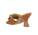 Saint Melissa Cuoio Leather Metal Chain Embellished Heels