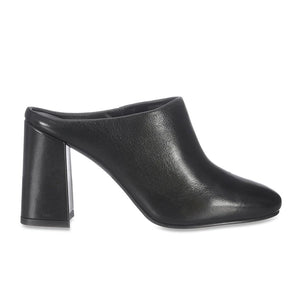 Saint Augustus Black Leather Mules