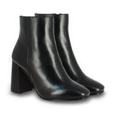 Saint Alexa Black Leather Ankle Boots