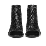 Saint Anna Woven High Ankle Block Heels