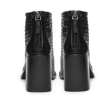 Saint Anna Woven High Ankle Block Heels