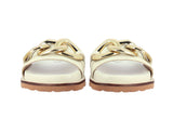Saint Kiera Off White Chain-Link Trim Slides