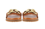Saint Kiera Cuoio Chain-Link Trim Slides