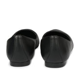 Saint Denise Black Leather Ballerina's