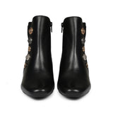 Saint Rita Black Leather Ankle Boots - SaintG India 