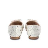 Saint Anya White Leather Ballerina’s