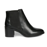 Saint Sandra Black Leather Ankle Boot