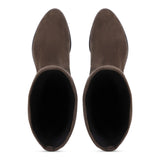 Saint Amy Brown Stretch suede Leather Knee High Boots