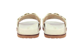 Saint Kiera Off White Chain-Link Trim Slides