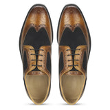 Saint Bernard  Tan Leather Lace Up Brogue