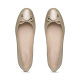 Saint Damita Nude Leather Handcrafted Ballet Flats