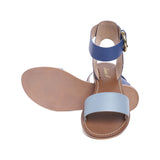 Saint Lea Blue Leather Flats - SaintG