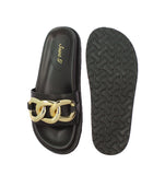 Saint Kiera Black Chain-Link Trim Slides