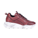 Saint Alphonso Red Leather Sneakers