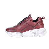 Saint Alphonso Red Leather Sneakers