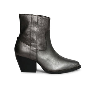 Saint Grey Leather Ankle Boot