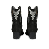 Saint Tan Black Leather Ankle Boot