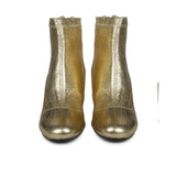 Saint Gold Leather Ankle Boot