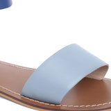 Saint Lea Blue Leather Flats - SaintG