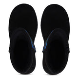 Saint Flora Navy Camo Fabric Snug Boots