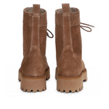 Anastasia Beige Lace Up Boots