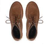 Anastasia Beige Lace Up Boots