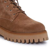 Anastasia Beige Lace Up Boots