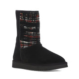 Saint Sienna Red Italian Fabric Snug Boots