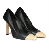 Saint Monica Black Leather Pumps