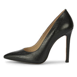 Saint Edwina Black Leather Heels