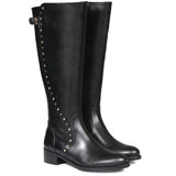 Saint Claire Black Leather Knee High Boots