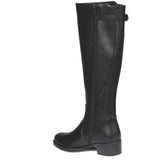 Saint Claire Black Leather Knee High Boots