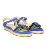 Saint G Blue Leather Flats - SaintG
