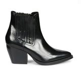 Saint Eleanor Black Patent Leather Chelsea Boots