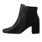 Saint Rita Black Leather Ankle Boots
