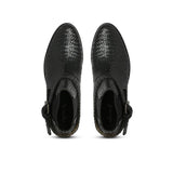 Women Black Leather Ankle Boot