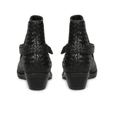 Women Black Leather Ankle Boot