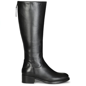 Saint Rachele Black Leather Knee High Boots