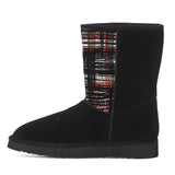 Saint Sienna Red Italian Fabric Snug Boots