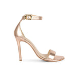 Saint Alicia Gold Leather Heels