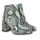 Saint Giovanna Python Print Vegan Leather Ankle Boots