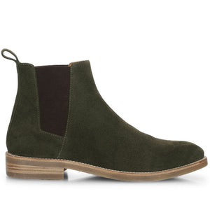 Saint Grimoald  Olive Suede Chelsea boot