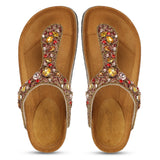 Saint Fadil Tan Leather Flat - SaintG