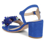 Saint Sierra Blue Leather Block Heel