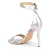 Saint Alicia Silver Leather Heel - SaintG