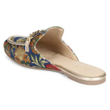 Saint Manon Navy Handcrafted Leather Mules