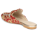 Saint Manon Red Handcrafted Leather Mules