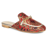 Saint Manon Maroon Handcrafted Leather Mules