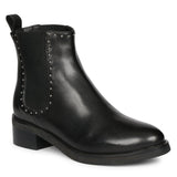 Saint Nora Black Leather Ankle Boot