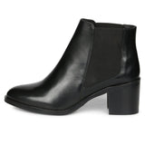 Saint Sandra Black Leather Ankle Boot